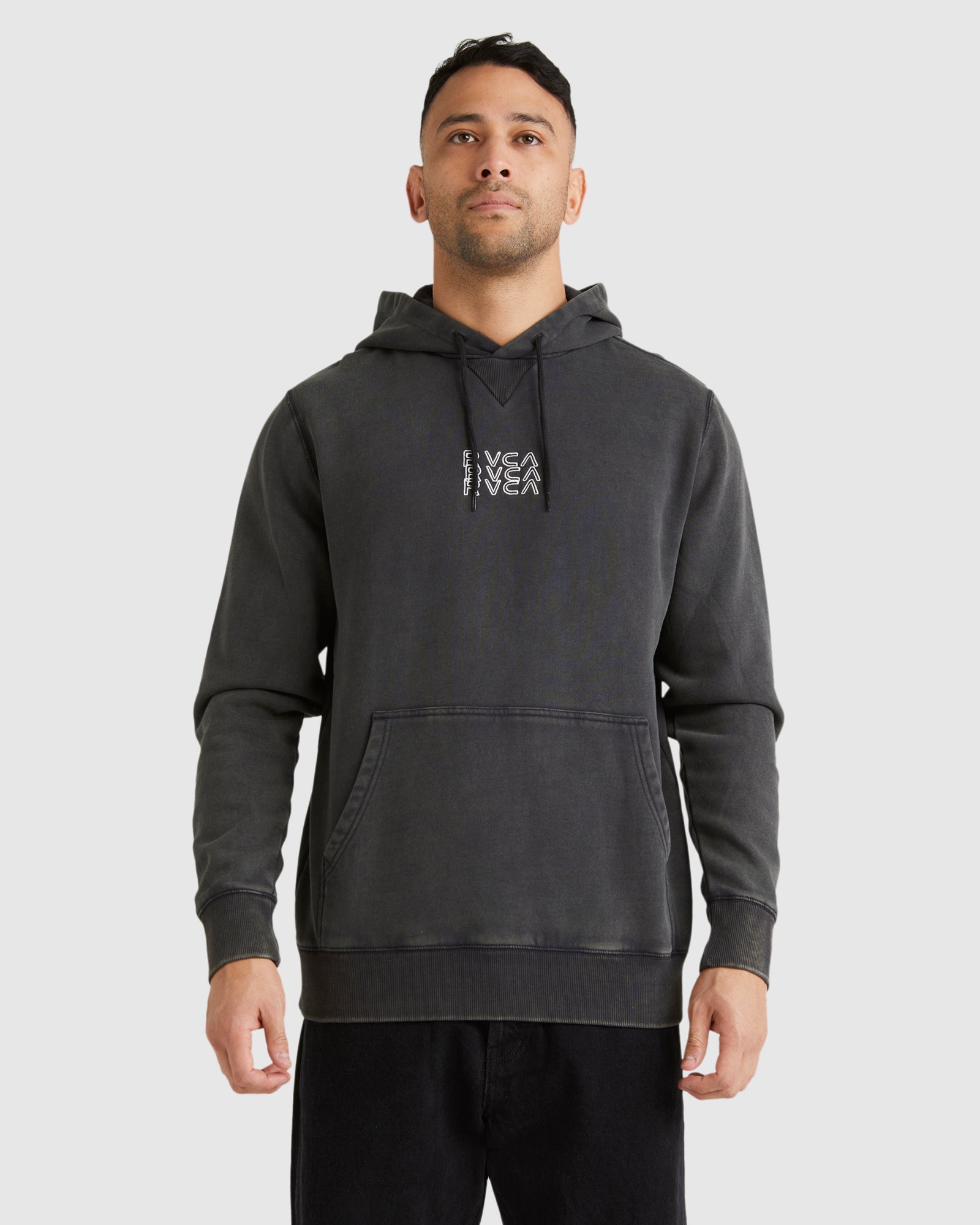 Rvca hoodie grey on sale