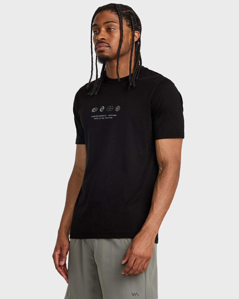 Mens RVCA Symbol Stacks T-Shirt