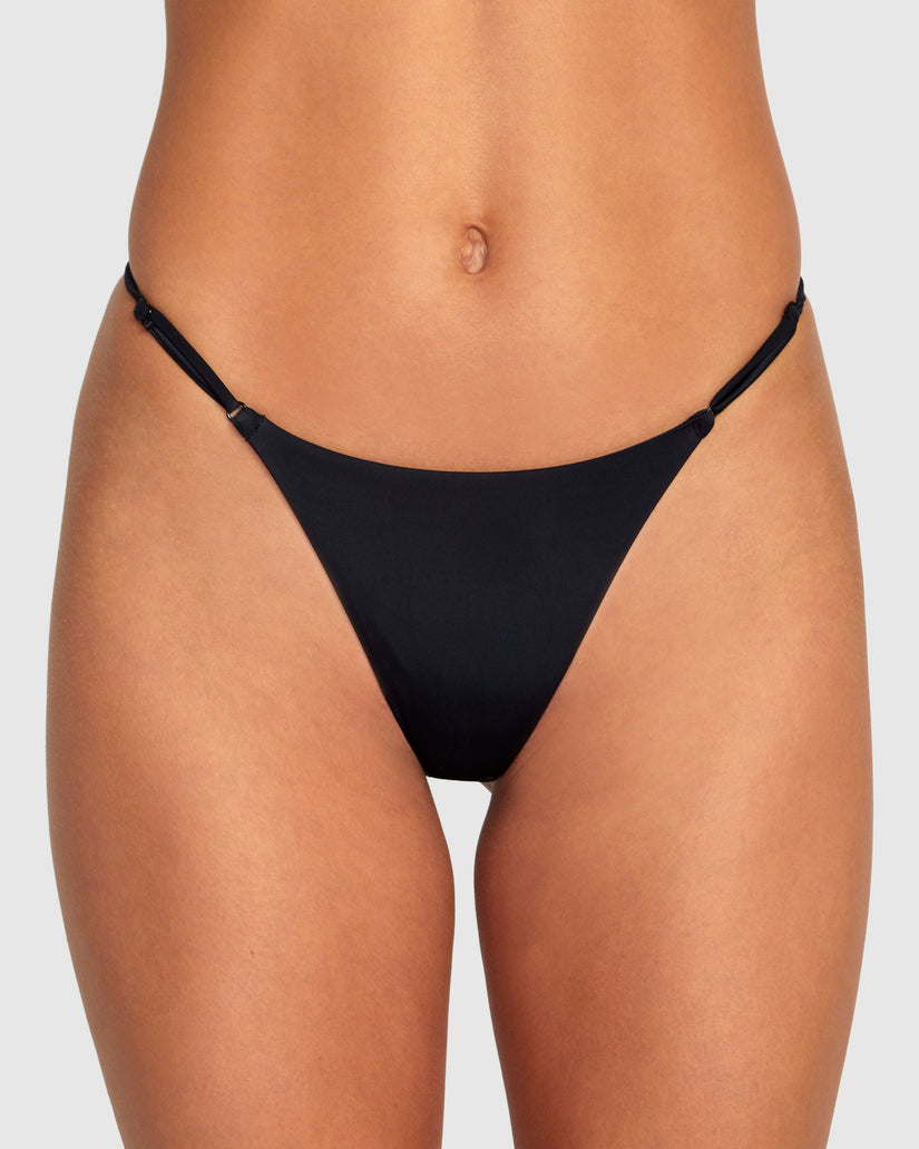 Womens Solid Ultra Skimpy Bikini Bottom