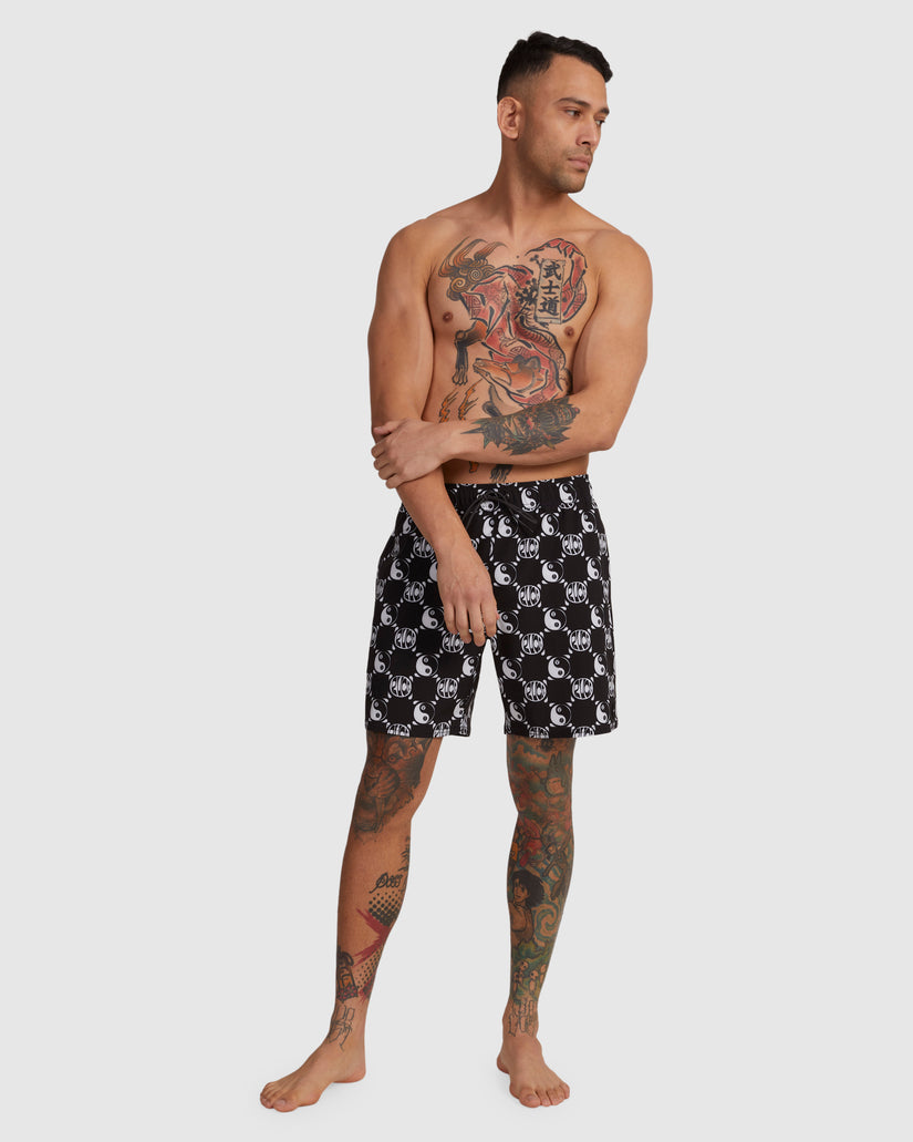 VA Pigment Elastic Waist Boardshorts 17"