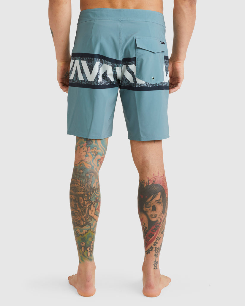 Mens Oblow Tiki Banded Boardshorts