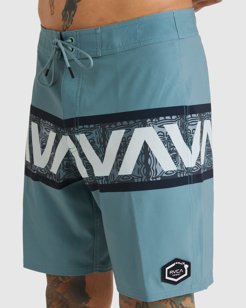 Mens Oblow Tiki Banded Boardshorts