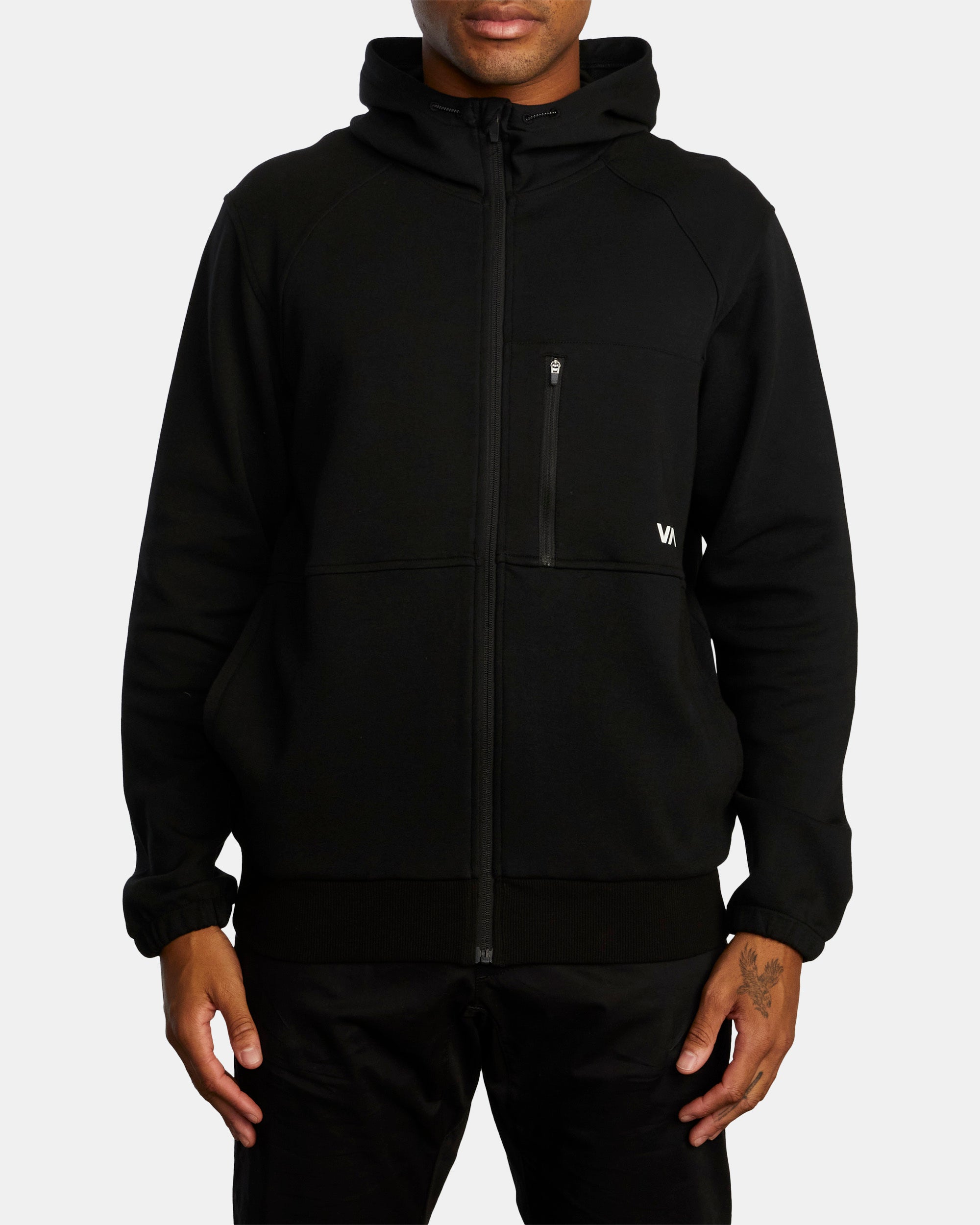 Mens Tech Fleece Hoodie II Black 2 S