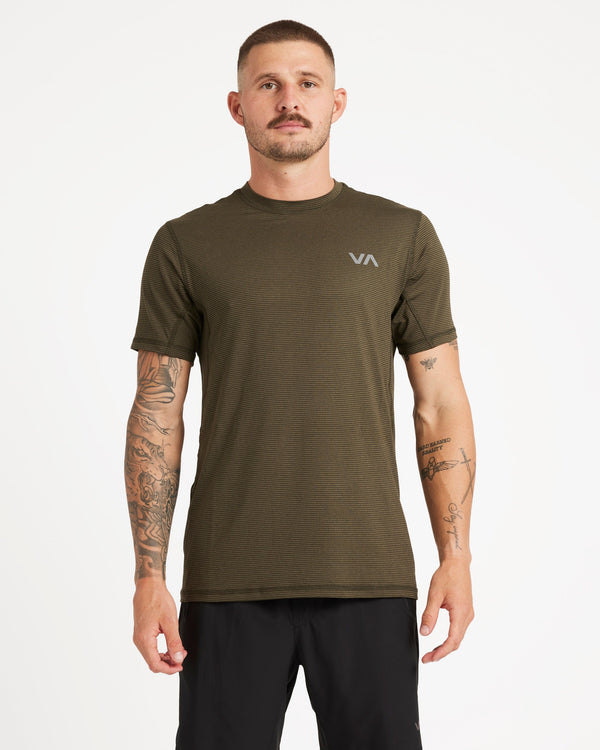 Mens Sport Vent Stripe T-Shirt