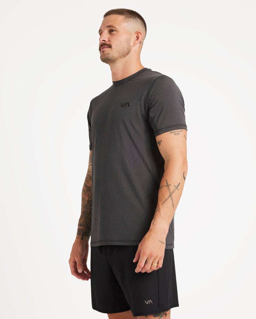 Mens Sport Vent Stripe T-Shirt