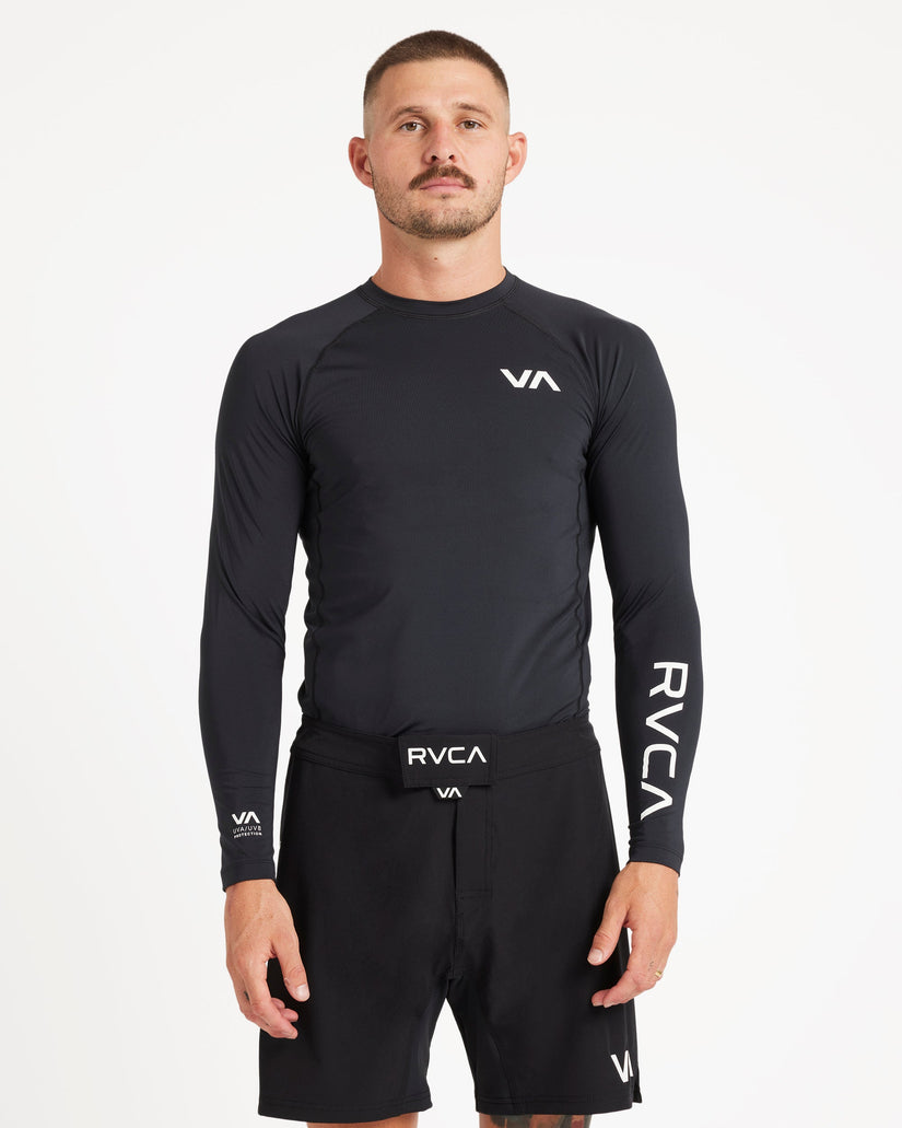 Mens RVCA Long Sleeve Rash Vest