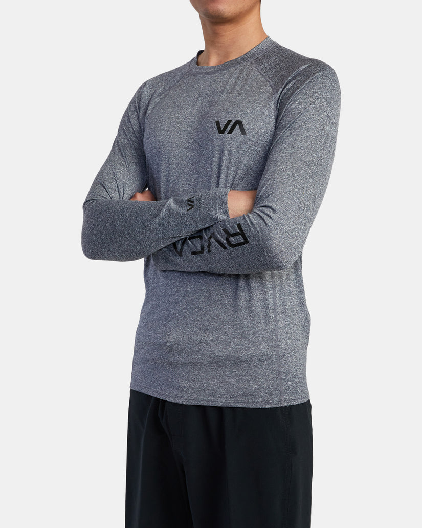 Mens RVCA Long Sleeve Rash Vest