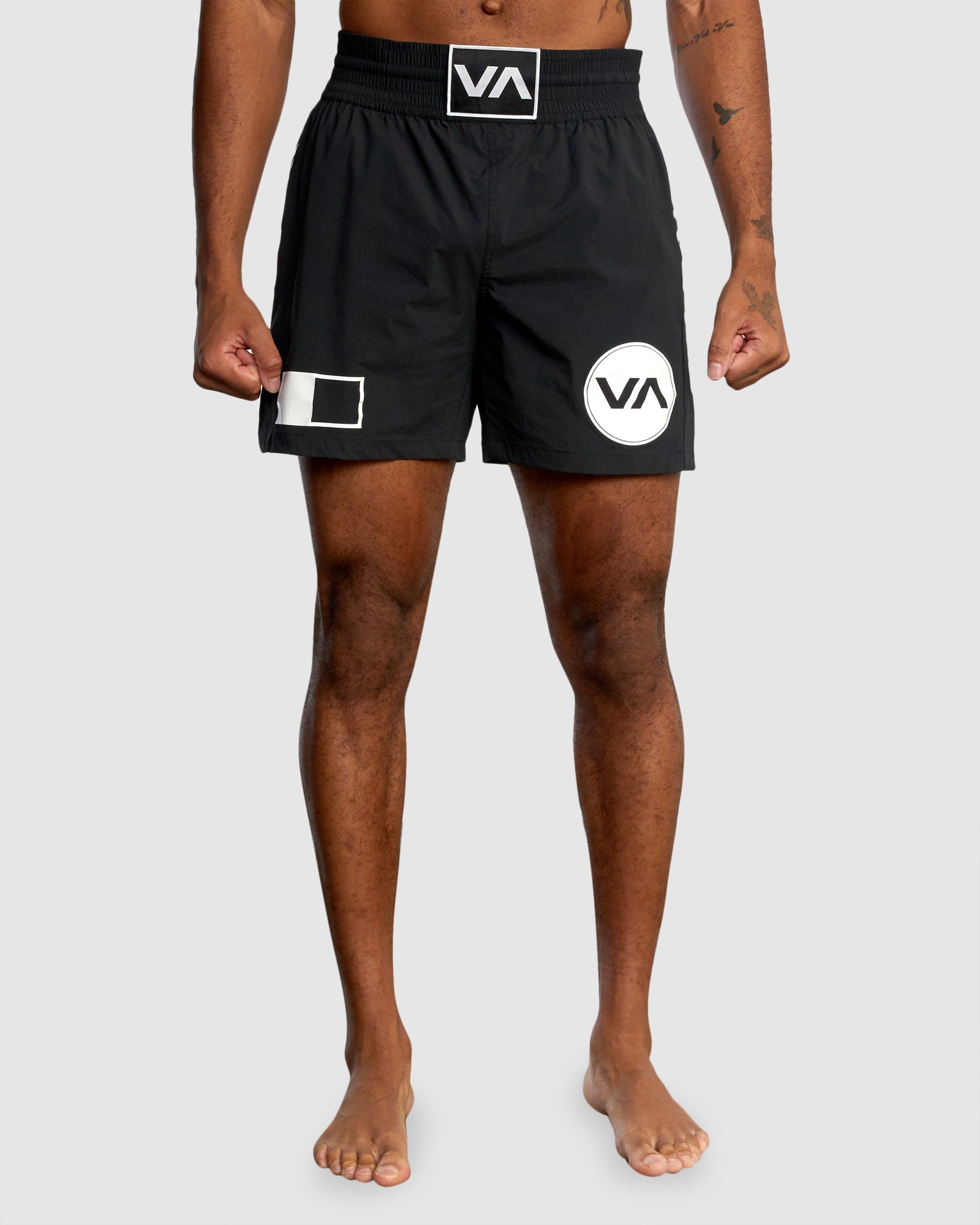 Mens Spartan Training 17 Shorts Black RVCA AU