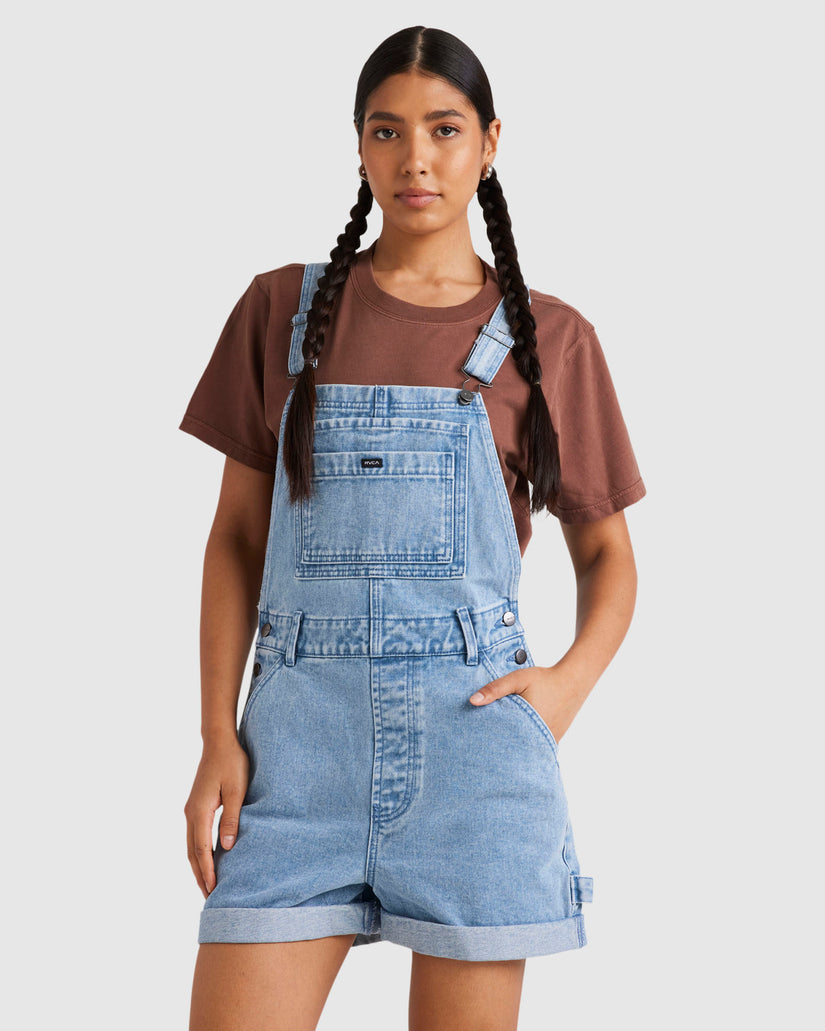 Womens Denim Sloucher Overalls