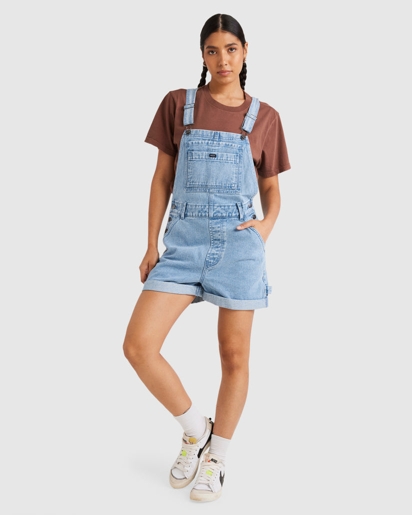 Womens Denim Sloucher Overalls