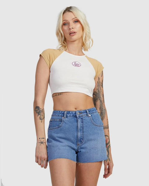 Rvca denim shorts on sale