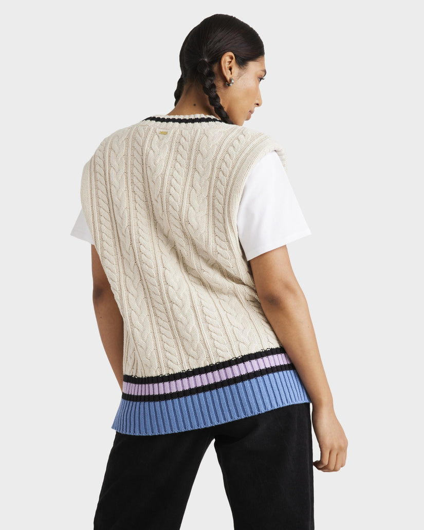 Womens Weekend Cable Knit Vest