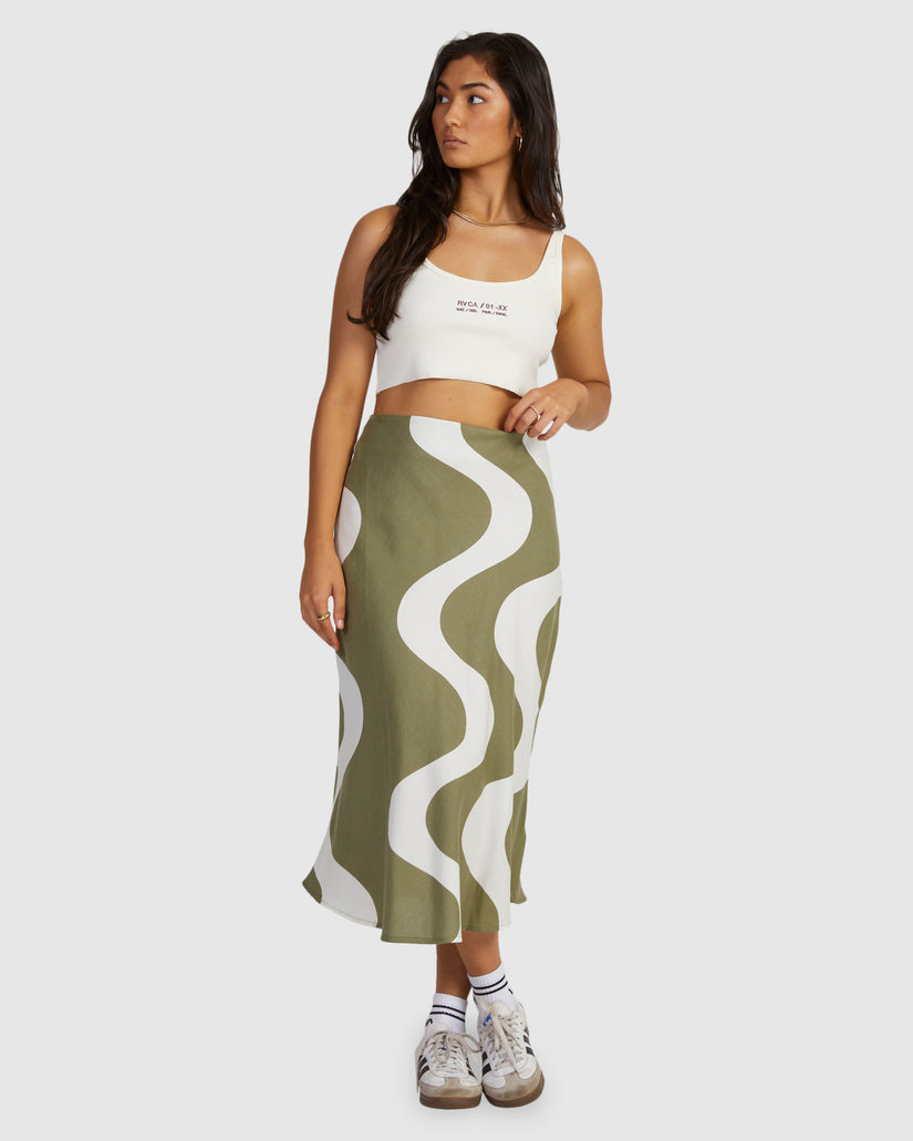 Womens Waves Annika Midi Skirt