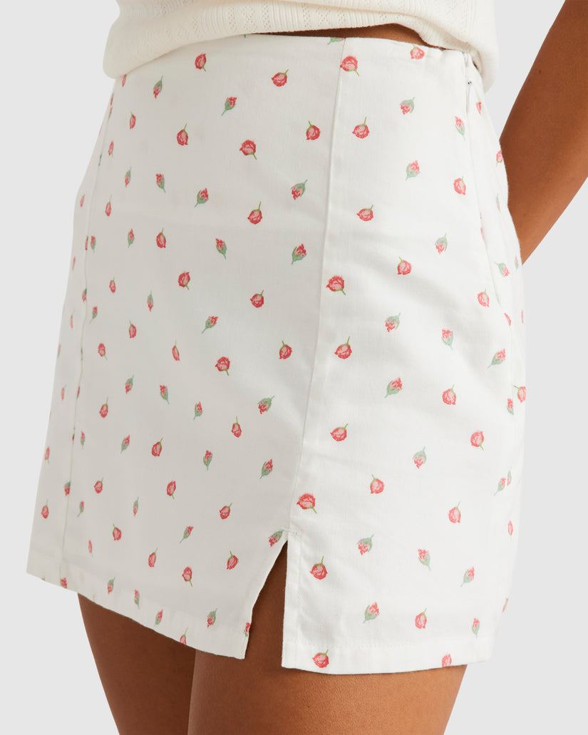 Rose Bud Mini Skirt