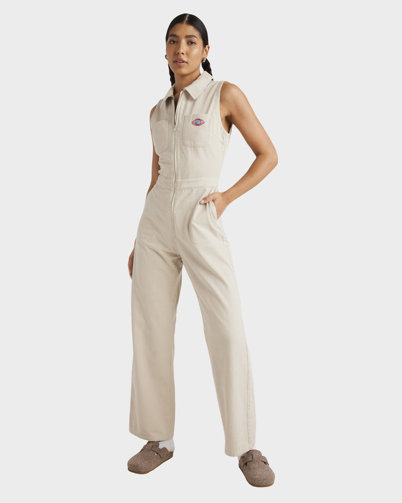 Womens Striped Boiler Suit