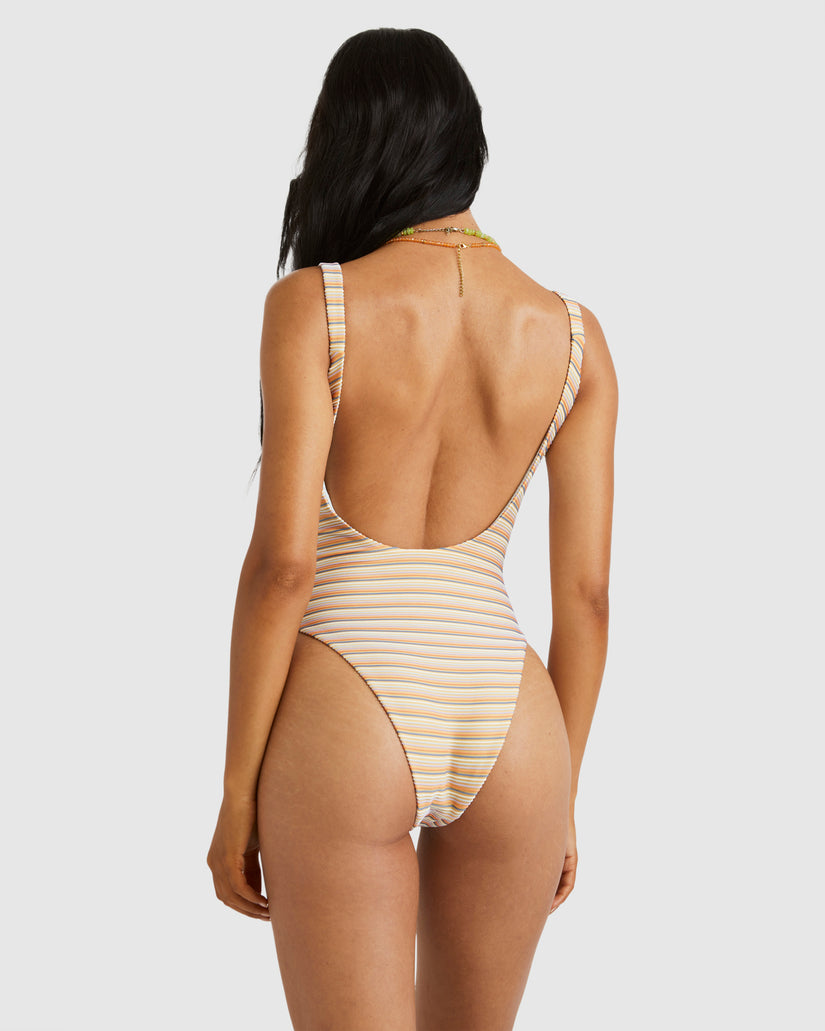 Womens Ripple Scooped One Piece