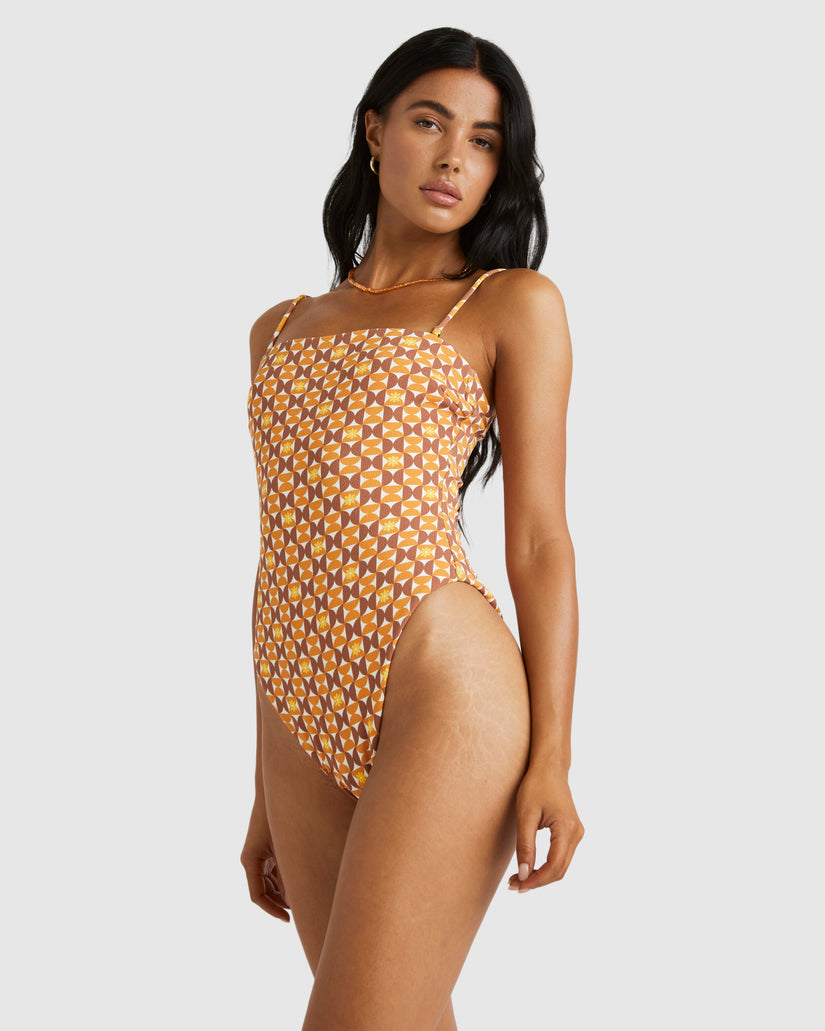 Womens Deco Tubular One Piece