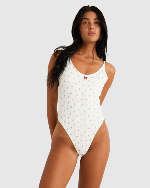 Womens Rose Bud One Piece Whisper White RVCA AU