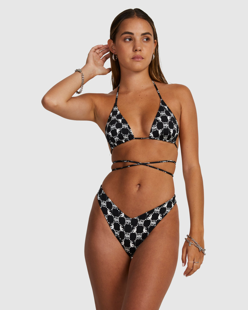 Womens Rvca Healing V Medium French Bikini Bottom