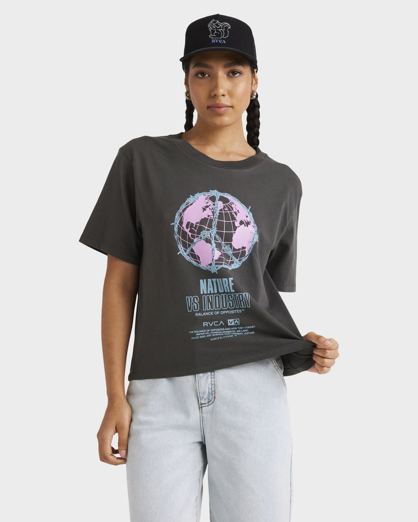 Womens Global RVCA Easy T-Shirt