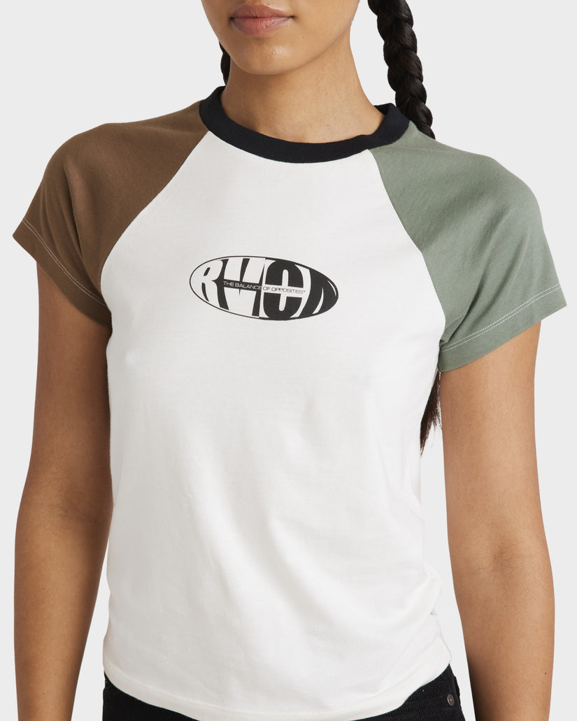 Womens Dome Shrunken Raglan T-Shirt