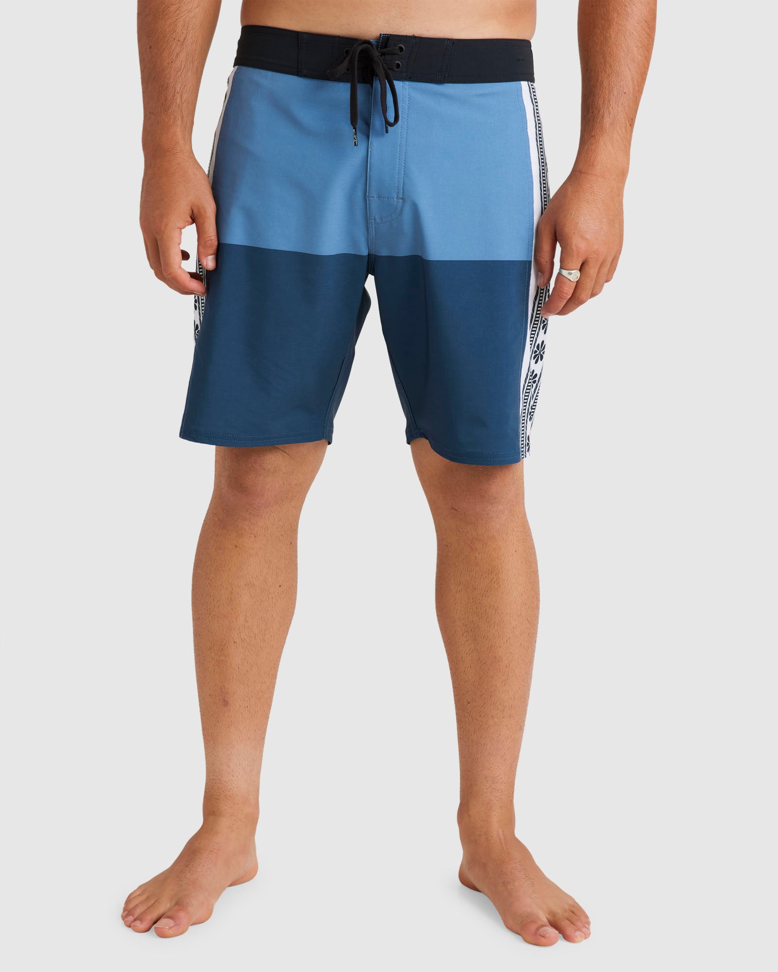 Mens Quartered Boardshorts Petrol Blue RVCA AU