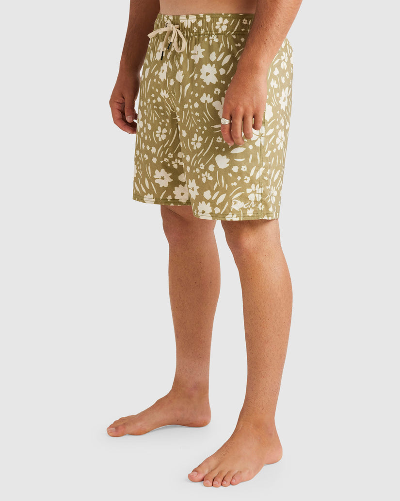 Mens Wildflower 17" Elastic Swim Shorts