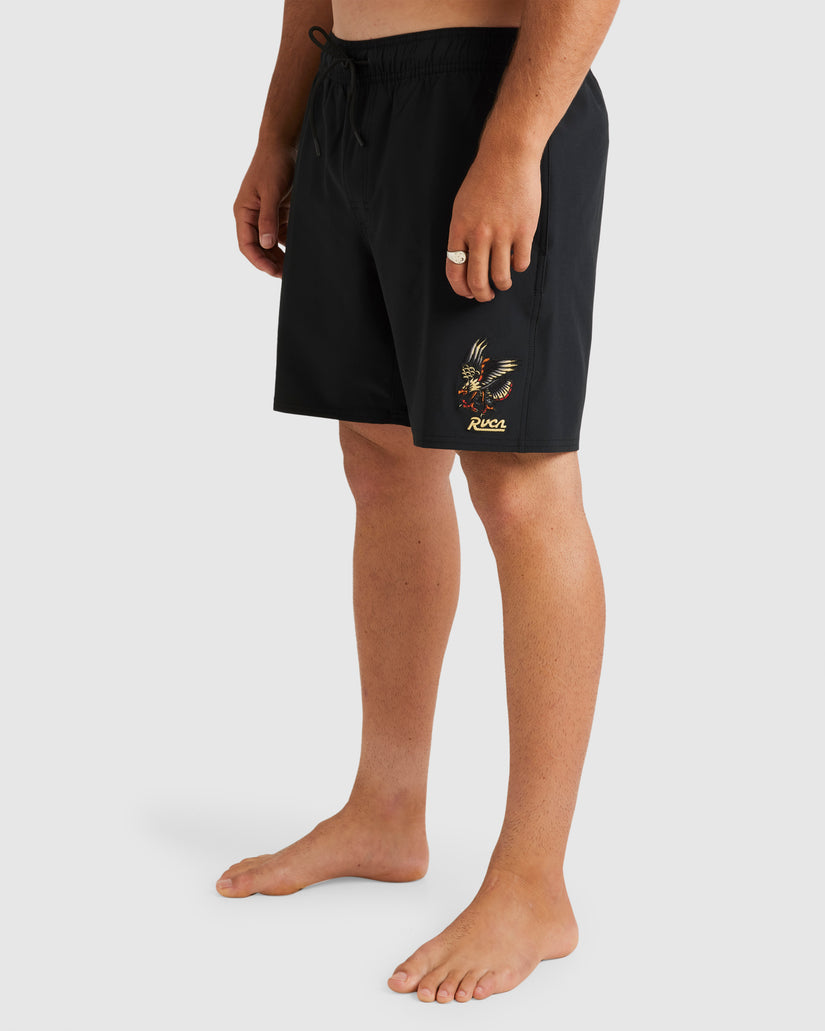 Mens Falcon 17" Elastic Swim Shorts