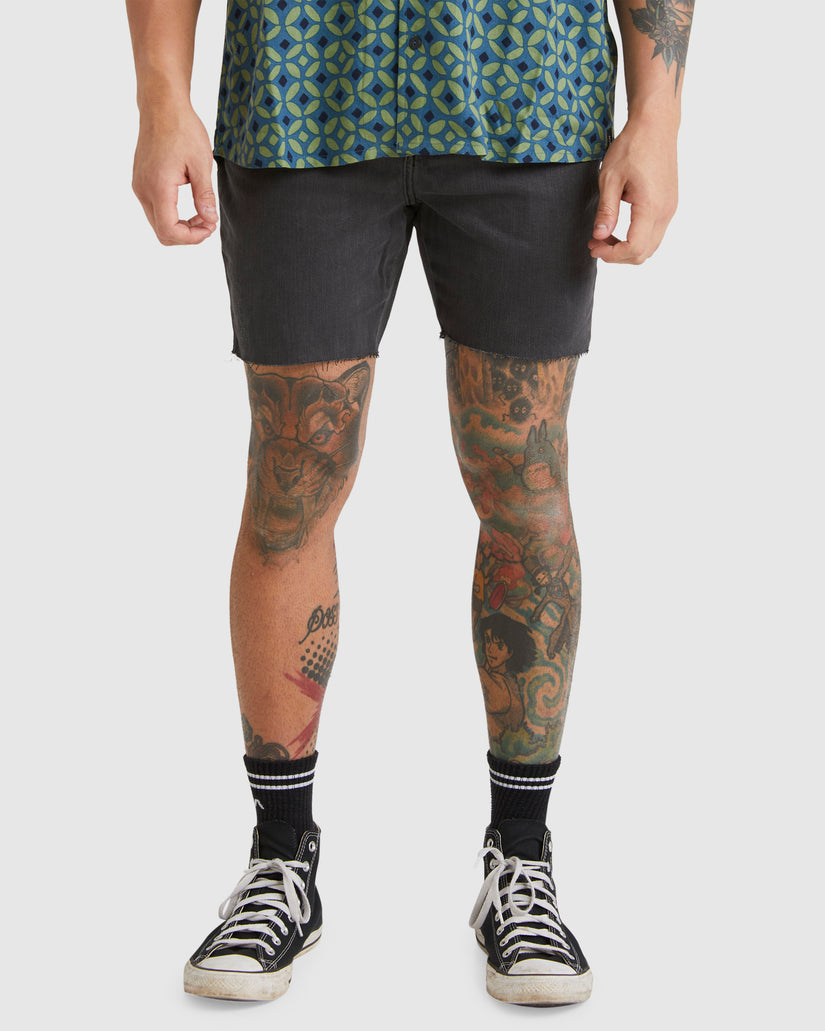 Mens Frayed Walkshorts