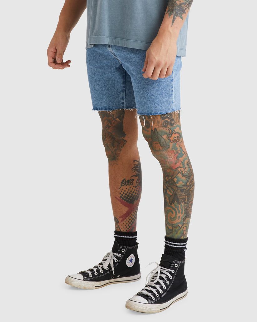 Mens Frayed Walkshorts