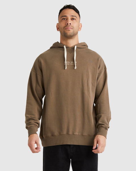 Mens RVCA Circa Hoodie Wood RVCA AU