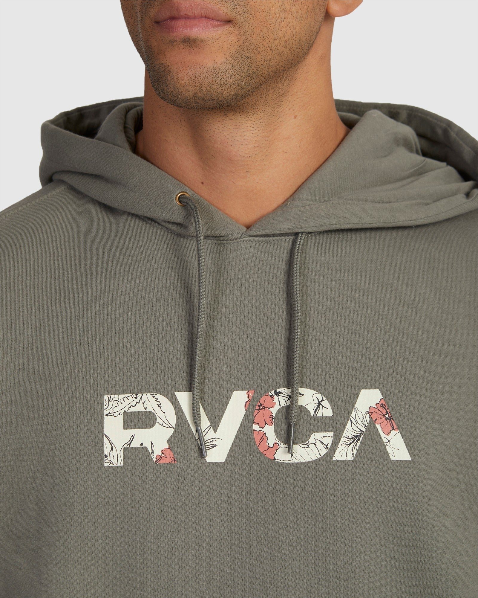 Rvca hoodie grey online