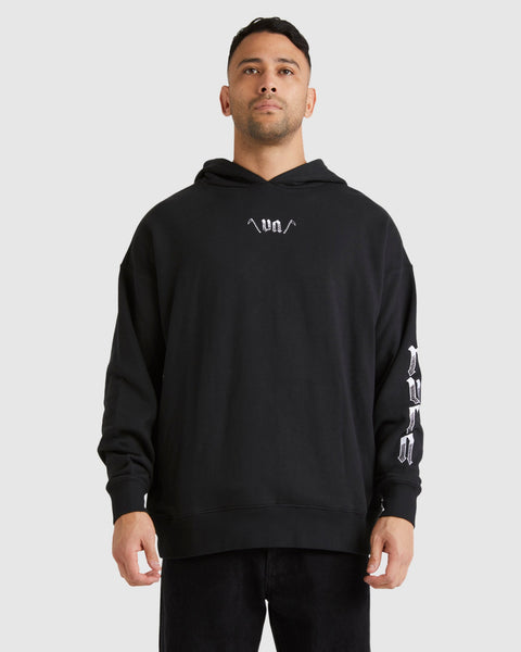 Mens Lynes VA Hoodie Black RVCA AU