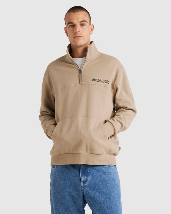 Mens United Half Zip Crew