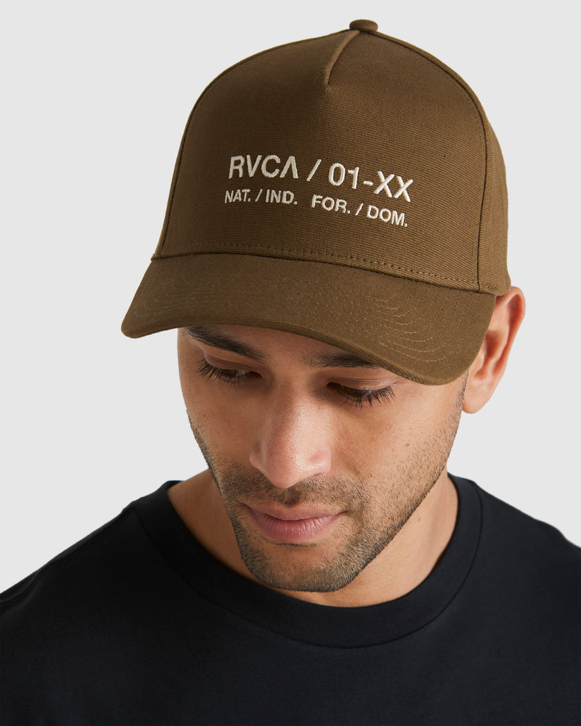 Mens RVCA Circa Pinched Snapback Cap