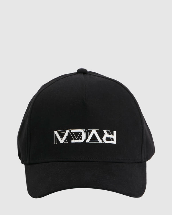 Mens RVCA Reverse Pinched Snapback Cap