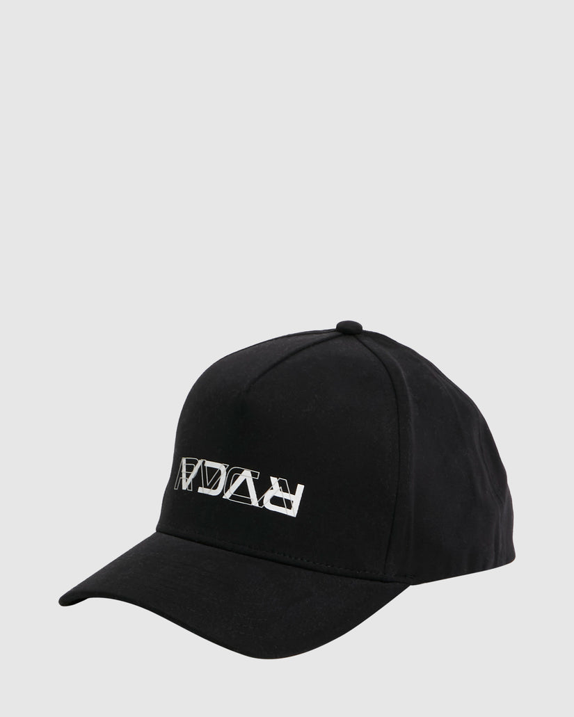 Mens RVCA Reverse Pinched Snapback Cap