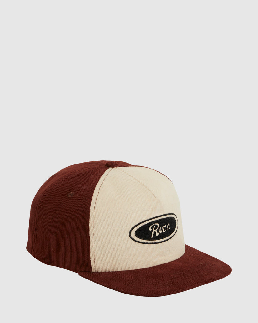 Mens RVCA Badge Snapback Cap