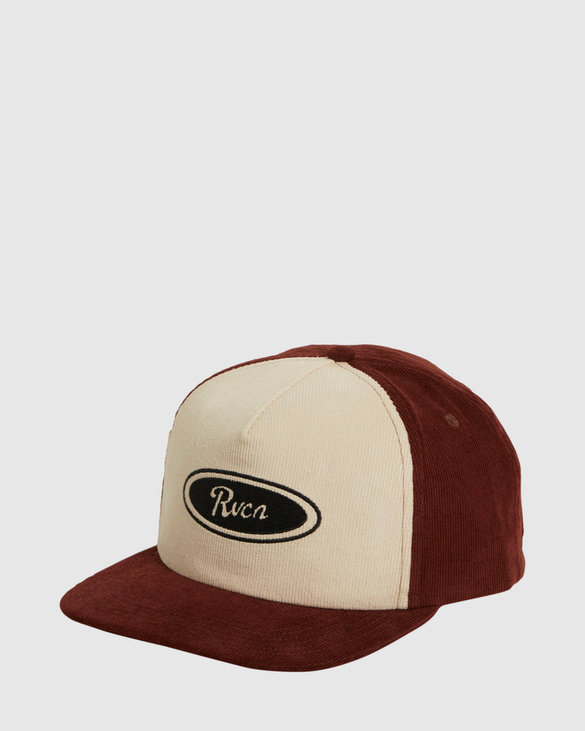 Mens RVCA Badge Snapback Cap