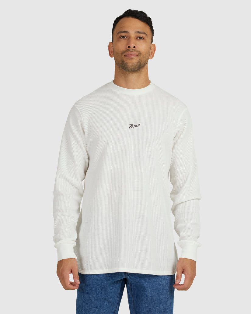 Muji Waffle Long Sleeve T-Shirt