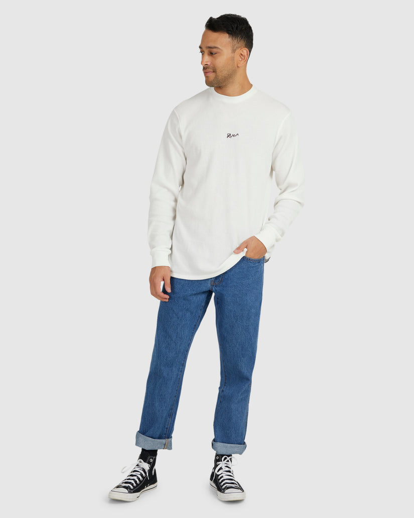 Muji Waffle Long Sleeve T-Shirt