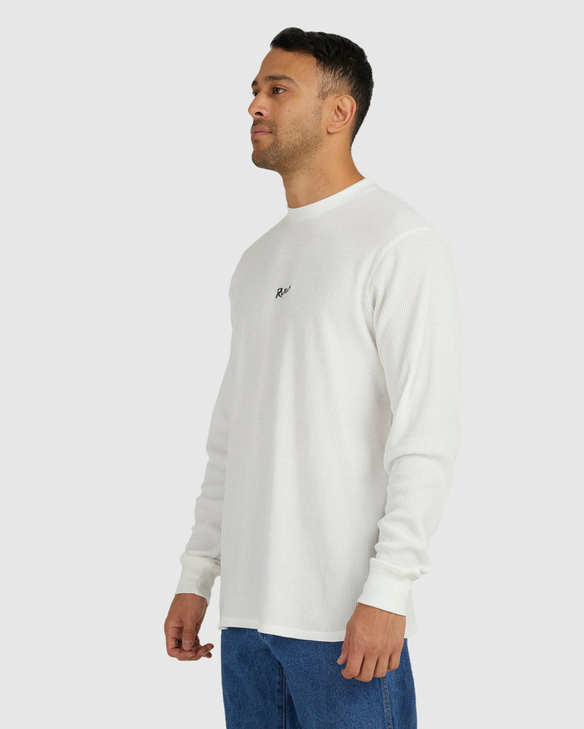 Muji Waffle Long Sleeve T-Shirt