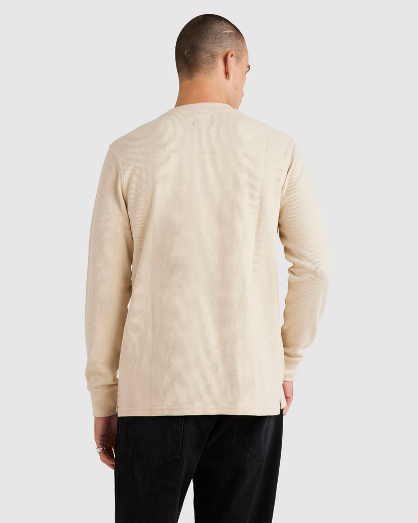 Mens Union Waffle Long Sleeve Sweater