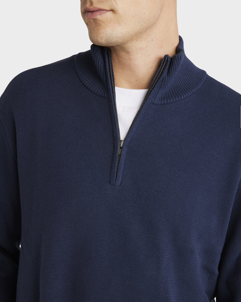 Mens Duke Quarter Zip Sweater