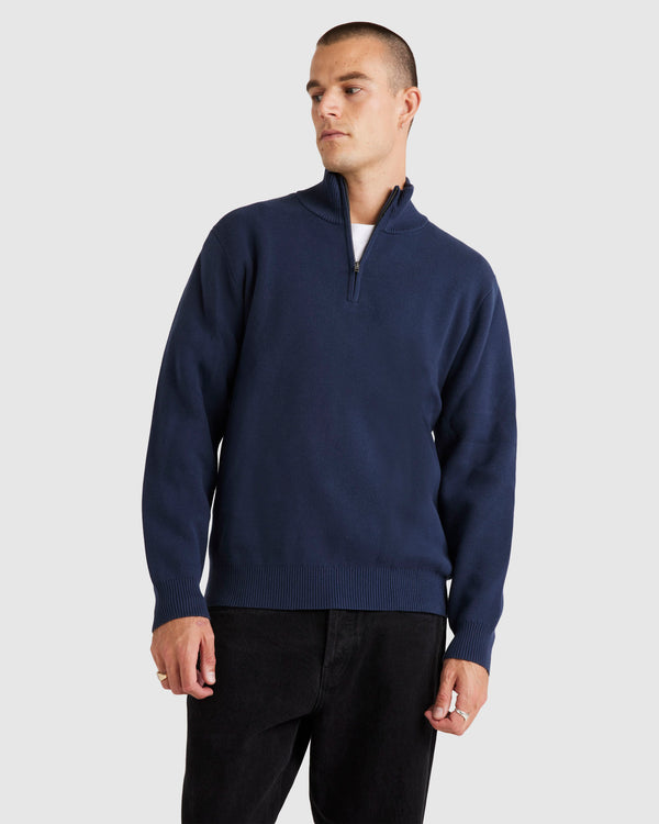 Mens Duke Quarter Zip Sweater