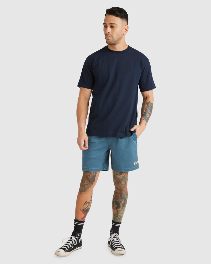 Mens Escape Elastic Stitched Walk Shorts