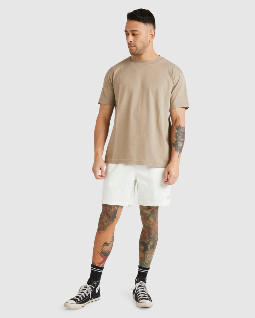 Mens Escape Elastic Stitched Walk Shorts