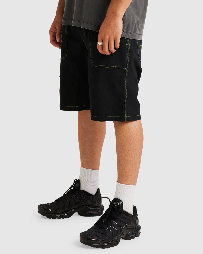 Mens Elastic Utility Walk Shorts