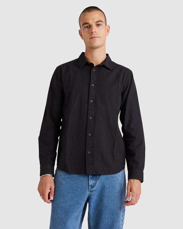 Mens Base Linen Long Sleeve Top