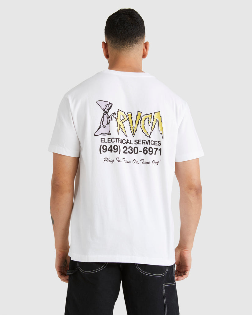 Mens RVCA Electrical T-Shirt